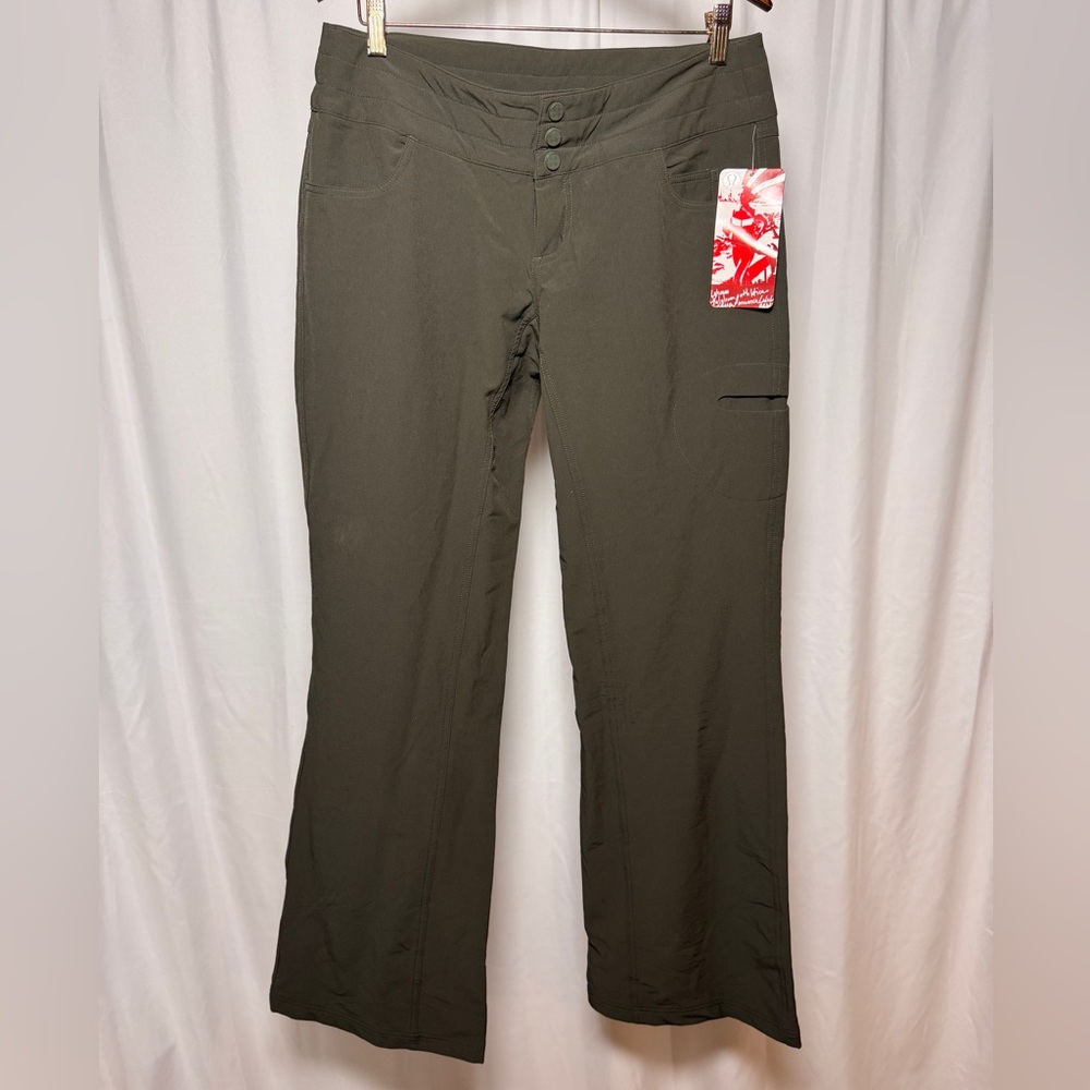 Lululemon Carry Less Pants Womens 10 Dark Green Outdoor Pant NWT